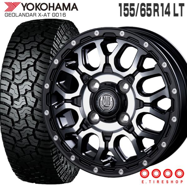 ジオランダー X-AT G016 155/65R14 XR-800M 14×4.5 マットブラック ...