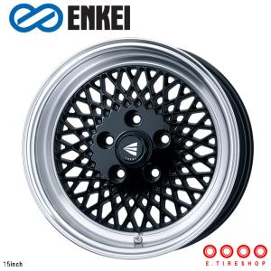 エンケイ ENKEI92 15×5.0J PCD100 4H INSET+45 ボア径φ75 ブラック 15インチ ENKEI ネオクラシック  ホイール 単品1本｜e-tireshop