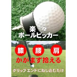 送料無料 ゴルフ ボールピッカー パター グリップ用 吸盤