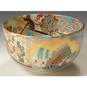 茶道具 抹茶茶碗 膳所焼き 竹 岩崎新定作 陽炎園 堀之内宗完付 表千家