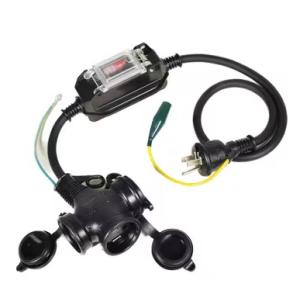 日動工業 FBW-EK-T 黒 防雨ポッキン延長ブレーカ 漏電遮断 過