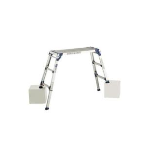 ハセガワ 長谷川工業 アルミ足場台 DRS-1055c (天板高さ0.43〜0.55m