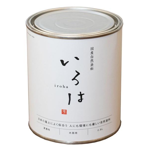 自然塗料 いろは 0.8L クリア YI-80 浸透性木材保護塗料 クリア塗装 オイル仕上げ 無色 ...