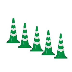 スコッチコーン 緑 / 白反射 (5個) (高さ...の商品画像