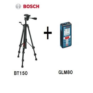 ボッシュ 距離計 GLM80+三脚 BT150 レーザー距離計 充電器付 BOSCHエレベーター三脚付｜e-tool-shopping