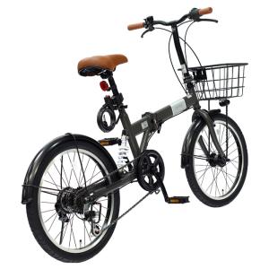 折りたたみ自転車 20インチ シマノ製 6段変...の詳細画像3