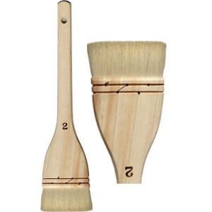 水墨画筆 墨運堂 1型平刷毛2．0号 はけ ハケ 絵筆 水張り 水引き 絵刷毛 版画 日本画