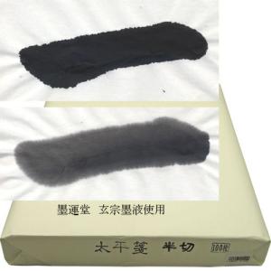書道用紙 半切 漢字用 手漉画仙紙 太平箋 半切100枚 030212