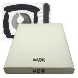 書道用紙 半切 漢字用 手漉き画仙紙 特級箋 半切100枚