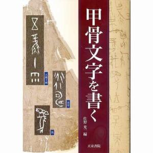 書道書籍 天来書院 甲骨文字を書く A5判 125頁/メール便対応 テキスト 参考書 手本 法帖