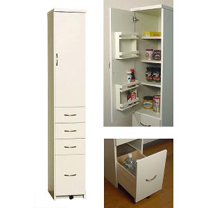 食器棚 キッチン ストッカー すきま収納 隙間 日本製 幅30cm ポケット収納付き