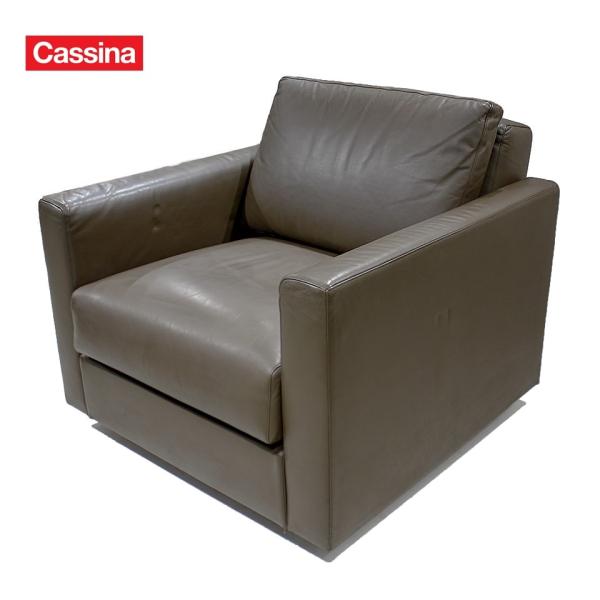 【 中古 】CASSINA IXC シングルソファ LAND ランド 1人掛けソファ 1P マロン ...