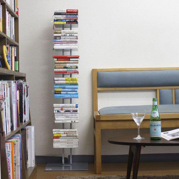 ブックタワー 積ん読本棚 幅35×高さ130cm 積ん読 本棚本収納 文庫本 新書 単行本 コミック...