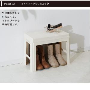 耐荷重100kg!コンパクトなエントランスベン...の詳細画像3