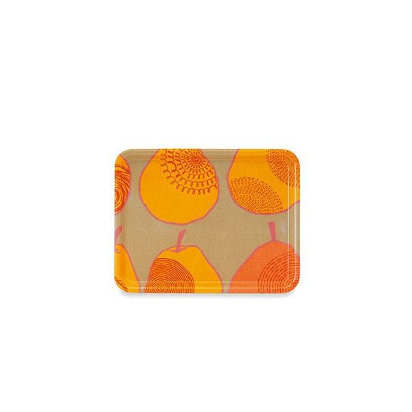 トレー isso ecco イッソ・エッコ ファブリックトレー ペアー 梨柄 36cm [ベージュ]