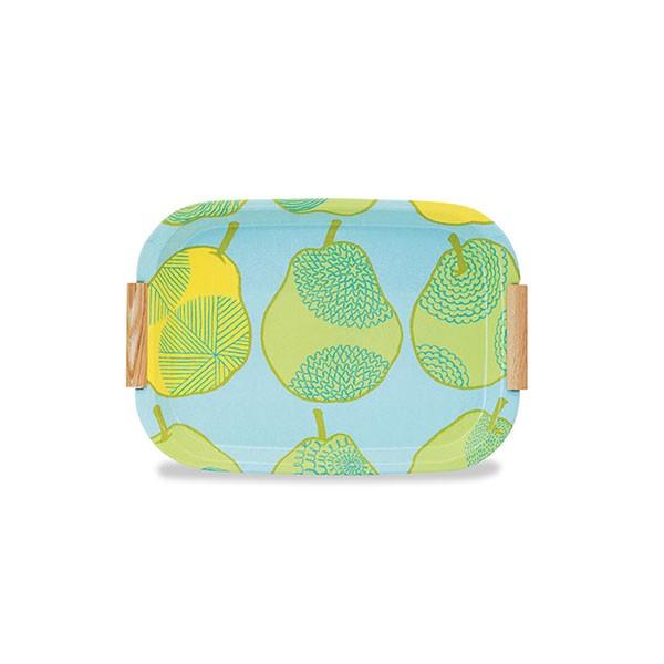 トレー isso ecco イッソ・エッコ ファブリックトレー 持チ手付 ペアー 梨柄 46cm [...