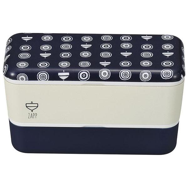 お弁当箱 2段 ZAPP 長角ネストランチ ゴーヤ 730ml [コマ]