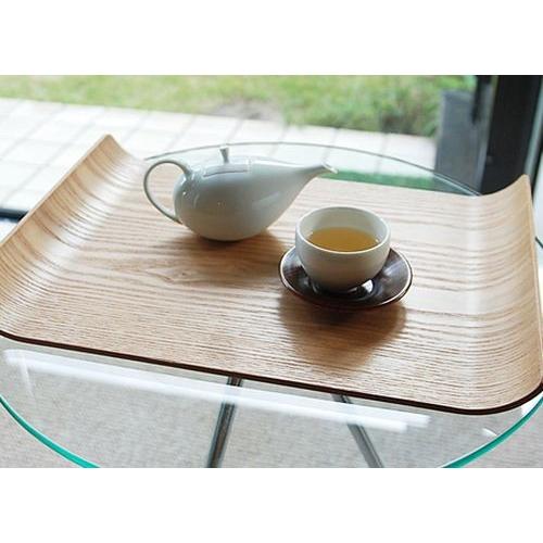 木製トレー　ノンスリップ　カーブ　トレイ　ウィロー　45140