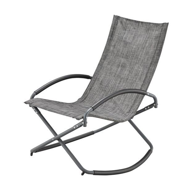 ロッキングチェア スチール×ポリエステル 幅71.5×奥行89×高さ96cm ダイニングチェア カバ...