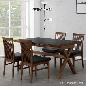 伸長式セラミック天板と天然木のダイニングテーブ...の詳細画像2