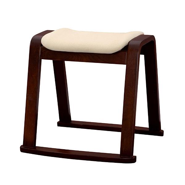 木製スツール アイボリー 玄関、脱衣所や廊下に