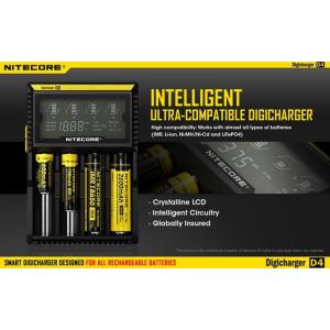 Nitecore Intellicharger D4 LCD Battery Charger ナイトコア　チャージャー｜e-vapejp