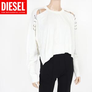 ディーゼル（DIESEL）レディース 長袖ニット ホワイト系 　リング飾り イタリア製 （サイズ/XS）*al0012｜e-warehouse