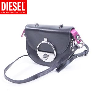 ディーゼル（DIESEL）レディース 訳あり ショルダーバッグ ブラック系 　レザー使い リング飾り （サイズ/UNI）*cl3092｜e-warehouse