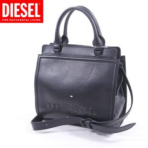 ディーゼル（DIESEL）レディース 訳あり ハンドバッグ ブラック系 　レザー使い ショルダーベルト付き （サイズ/UNI）*cl3198