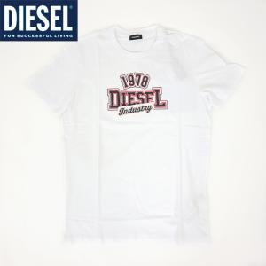 ディーゼル（DIESEL）メンズ 訳あり Tシャツ 半袖 ホワイト系 　プリント柄 （サイズ/S）*cm0041｜e-warehouse