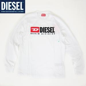 ディーゼル（DIESEL）メンズ 訳あり Tシャツ 長袖 ホワイト系 　ロゴ刺繍 （サイズ/S）*cm0042｜e-warehouse