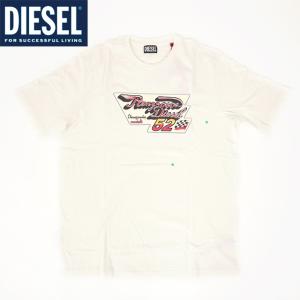 ディーゼル（DIESEL）メンズ 訳あり Tシャツ 半袖 ベージュ系 　プリント柄 （サイズ/L）*cm0044｜e-warehouse