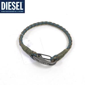 ディーゼル（DIESEL）メンズ 訳あり ブレスレット ブルー系 　ロゴプリント （サイズ/UNI）*cm3003｜e-warehouse