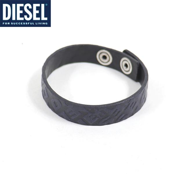 ディーゼル（DIESEL）メンズ 訳あり リストバンド ブラック系 　レザー使い （サイズ/UNI）...