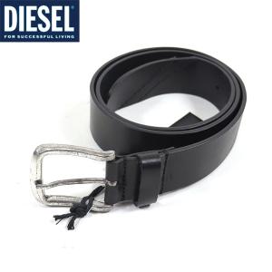 ディーゼル（DIESEL）メンズ 訳あり ベルト ブラック系 　レザー使い ヴィンテージ加工 （サイズ/85/90/95/105）*cm3022｜e-warehouse