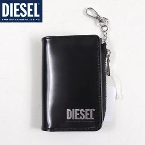 ディーゼル（DIESEL）メンズ 訳あり キーケース ブラック系 　レザー使い 光沢あり （サイズ/UNI）*cm3089｜e-warehouse