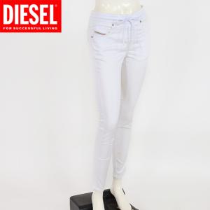 ディーゼル ジョグジーンズ（DIESEL JOGG JEANS）レディース 訳あり ロングパンツ ホワイト系 　D-TAIL JOGG ウエストゴム　カラーパンツ （サイズ/23）*dl1012