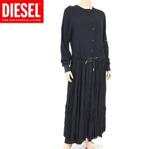 ディーゼル（DIESEL）レディース 訳あり ロングワンピース ブラック系  （サイズ/XS）*hl0088｜e-warehouse