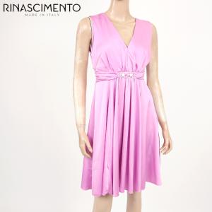 リナシメント（RINASCIMENTO）レディース ワンピース ミディアム ピンク系 　ラインストーン飾り 背中開き イタリア製 （サイズ/S）*rc0114｜e-warehouse