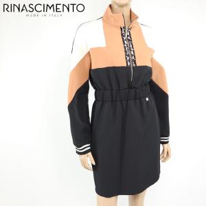 リナシメント（RINASCIMENTO）レディース ワンピース ミディアム ブラック系 　ウエストにブランドチャーム イタリア製 （サイズ/S）*rc0211