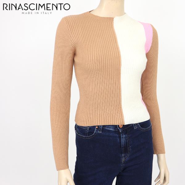 リナシメント（RINASCIMENTO）レディース  長袖ニット マルチカラー系 　トリコロールカラ...