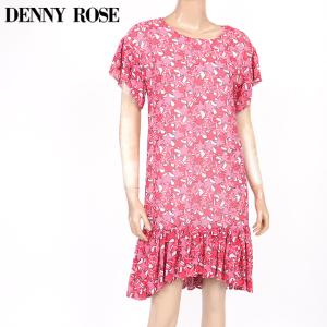 デニーローズ（DENNY ROSE）レディース ワンピース ミディアム レッド系 　ロングテール　裾はフリル （サイズ/40）*uw0245