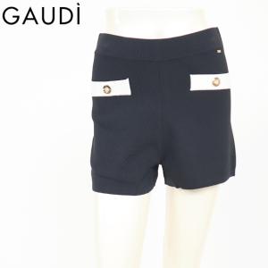 ガウディ（GAUDI）レディース ショートパンツ ブラック系 　ボタン飾り イタリア製 （サイズ/XS/S）*uw2039｜e-warehouse