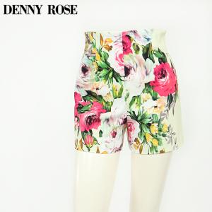 デニーローズ（DENNY ROSE）レディース ショートパンツ イエロー系 　花柄 イタリア製 （サイズ/40/42）*uw2069｜e-warehouse