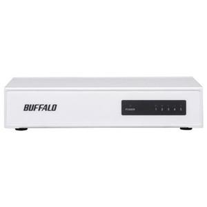 バッファロー LSW4-TX-5NS／WHD 10／100Mbps対応スイッチングHub 金属筐体／...