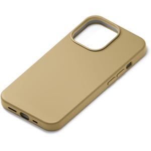 PGA PG-21NSC03BE iPhone 13 Pro用 抗菌スリムシリコンケース Premium Style ベージュ｜e-wellness