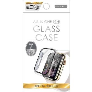 アベル ET-CG451-AWCL 全面保護ガラス一体型ケース クリア 45mm for AppleWatch
