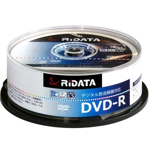 RiDATA DRCP16XPW20RDD 一回録画用DVD-R　ワイドプリントレーベルディスク 1...