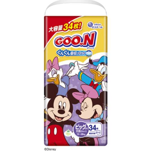 大王製紙 グーン ぐんぐん吸収パンツ BIGより大きいサイズ 男女共用 34枚