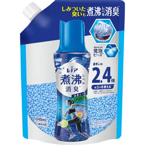 P&amp;Gジャパン レノア煮沸レベル消臭抗菌ビーズ スポーツ クールリフレッシュ＆シトラスの香り 詰替 ...